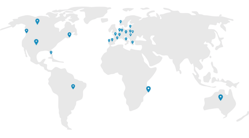 Presencia internacional de CENTUM